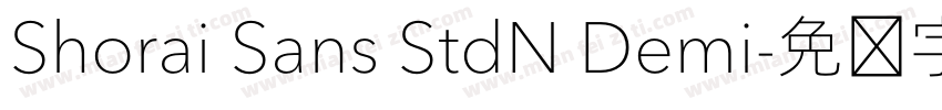 Shorai Sans StdN Demi字体转换